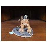 Handmade Ceramic Seated Figurine