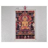 Tibetan Thangka Print of Ratnasambhava