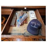 Drawer With Hat and Tools