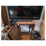 Sewmor Sewing Machine Table with Vizio TV