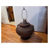 Woven Basket Style Table Lamp