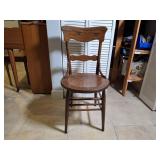 Vintage Wooden Chair with Spindle Back