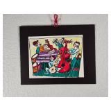 Drawing of Jazz Band in Performance