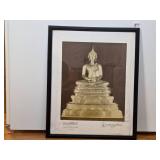 Framed Phra Phuttha Sihing Statue Print