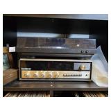 Vintage Audio System With Turntable and Speakers