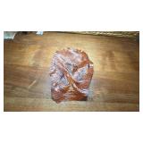 Glossy Brown Fish Skin Leather