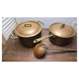 Vintage Paul Revere Copper Sauce Pot Set