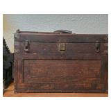 Wooden Tool Chest With Compartments