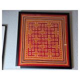 Framed Hmong Paj Ntaub Textile, 1985