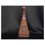 Leather and Hair - On Hide Flask - Lion Crest Des