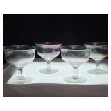 Iridescent Glass Coupe Set - 4 Pieces