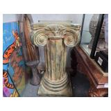 Painted Corinthian Column Style Pedestal