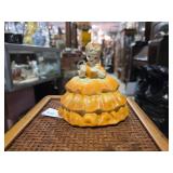 Vintage Wales of Japan Yellow Ceramic Figurine of