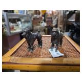 1930 Austrian Vienna Bronze Poodle Figurines by
