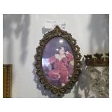 Florentine, Oval Bronze Frame w/ Portrait of The
