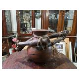 Mexican Tarahumara Indian Pottery Olla, Water Jug