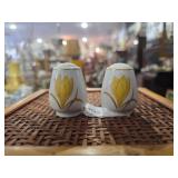 Vintage Easterling Golden Crocus Salt & Pepper