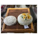 (L) Lennox Trinket box (R) Capodimonte