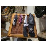 (L)Corkscrew/Can opener (M) Swiss Army Knife (R)