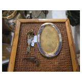 Brass Trinket dish w/ Miniature Accessories
