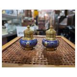 Vintage Thai Brass Salt & Pepper Shakers