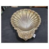 Silver - Tone Shell - Shaped Dish