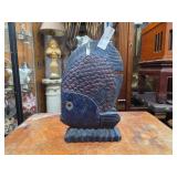 Vintage Hand Carved Wood Tropical Fish Figurine