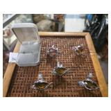 Five Gemstone Statement Teardrop