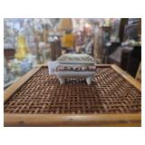 Small Vintage Porcelain Trinket or pill Box w