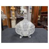 Anna Hutte Glass Covered Candy Dish w/ Lid