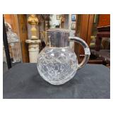 Vintage Quist Wurttemberg Glass Pitcher w/ Silver