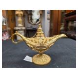 Genie Gold Tone Oil Lamp