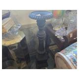 Cast Iron Garden Pedestal w/ Bowl Top