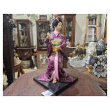 Geisha in a Purple Kimono