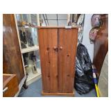 Wooden Cabinet w/ Shelves & Double Doors