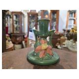 Roseville Pottery Clematis Candleholder - Green