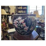 Porcelain Planter w/ Orchid Motif