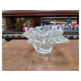 Vintage Italian Murano clear art glass 