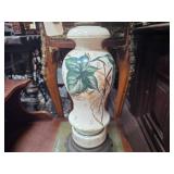 Decorative Floral Ceramic & Metal Ewer