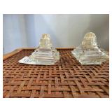 Vintage Art Deco Pyramid Salt & Pepper Shakers