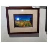 Framed Autumn Landscape Photograph