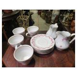 JL Menau Porcelain Tea Set - Floral Design