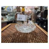 Glass Ring Holder w/ Faceted Edge