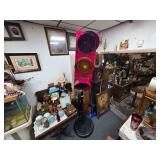 Vintage Red Traffic Light on Stand - Three Lenses