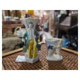 Toothpick holders Porcelain Figurines w/ Floral
