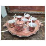 Dipinto a Mano Hand - Painted Floral Coffee Set