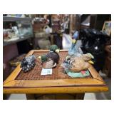 Painted Duck Figurine Collection - Assorted Sizes