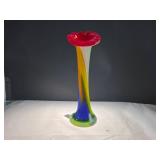 Multicolor Glass Tulip Vase