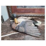 Hand Carved Painted Duck Waterfowl Figure