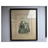 Framed Victorian - Style Printed Artwork